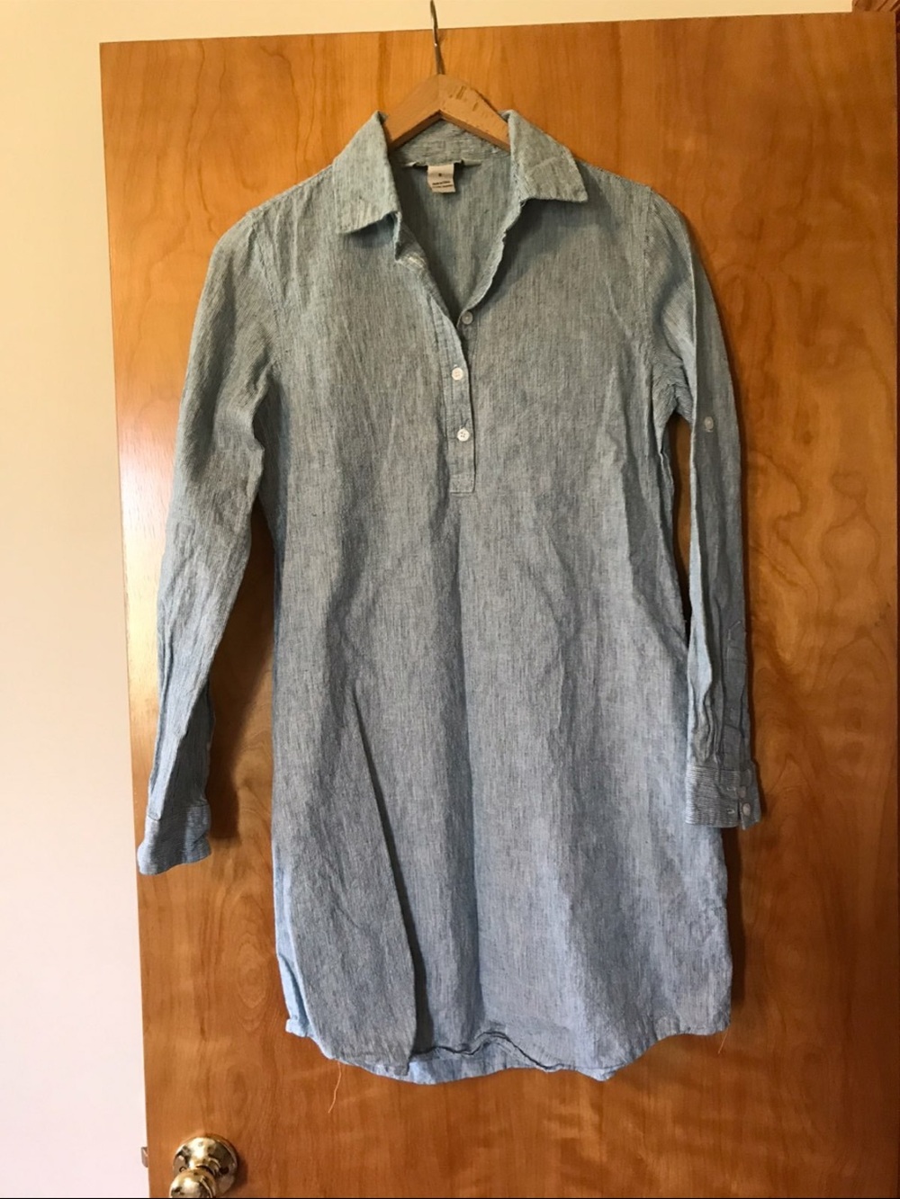 Freedom Trail Kyodan Dress Blue Long Sleeve Women’s Size Small